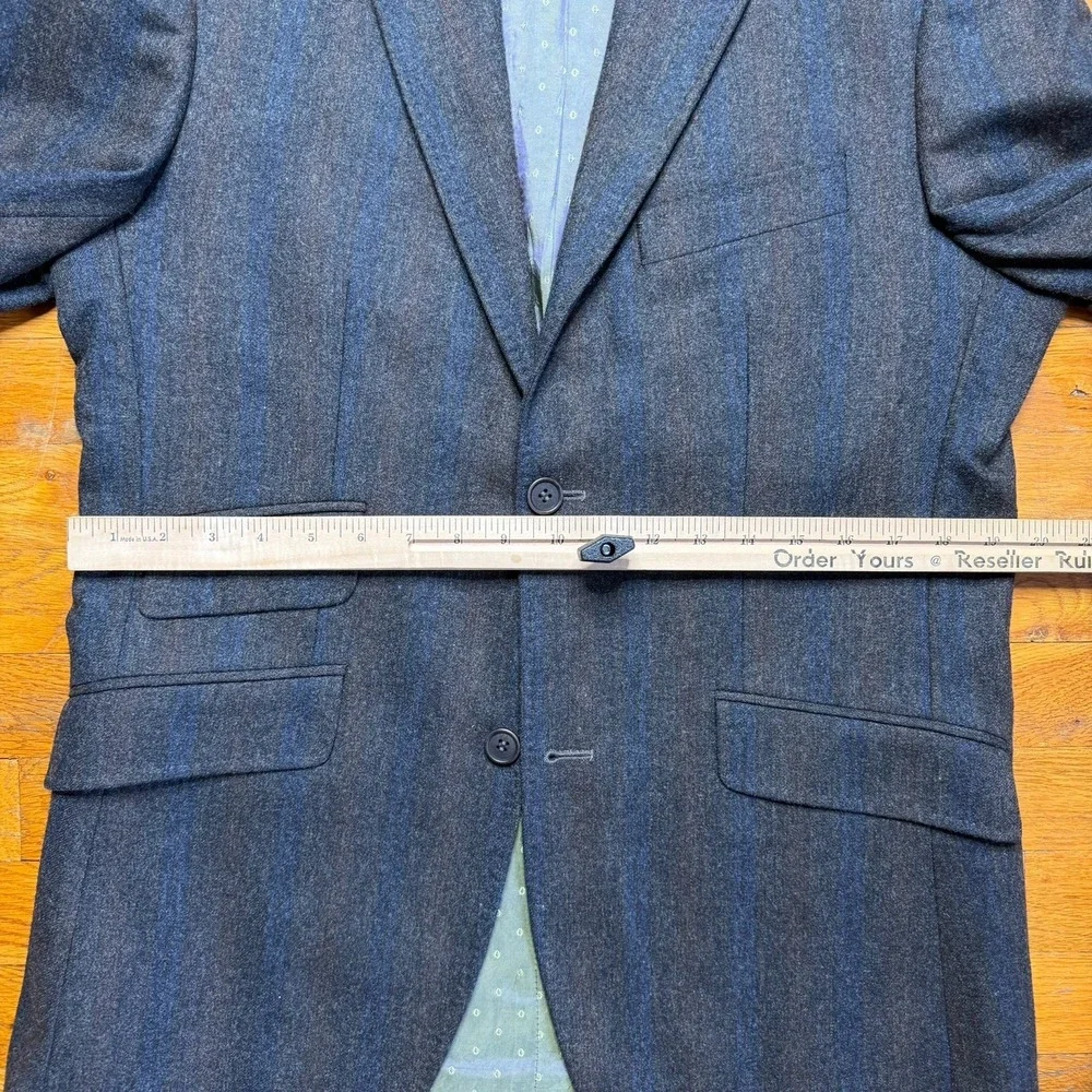 Ted Baker Endurance‎ Blazer Men 38R Wool Tweed Brown Ombré Striped Portugal